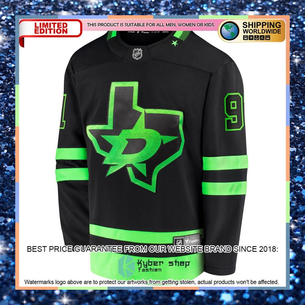 Tyler Seguin Dallas Stars 2020-21 Alternate Premier Black Hockey Jersey 8 Tyler Seguin Dallas Stars 2020-21 Alternate Premier Black Hockey Jersey word3