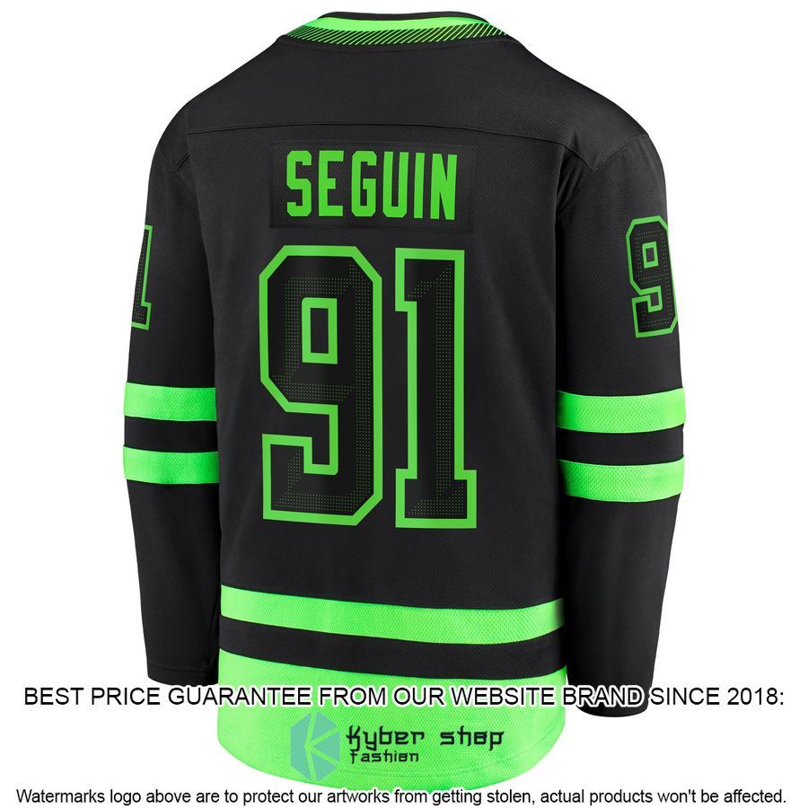 Tyler Seguin Dallas Stars 2020-21 Alternate Premier Black Hockey Jersey 3 Tyler Seguin Dallas Stars 2020-21 Alternate Premier Black Hockey Jersey word3