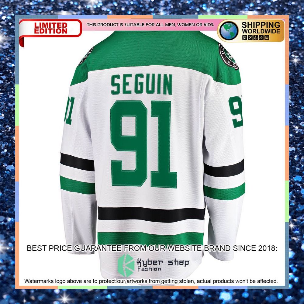 Tyler Seguin Dallas Stars Away Premier White Hockey Jersey 9 Tyler Seguin Dallas Stars Away Premier White Hockey Jersey word1