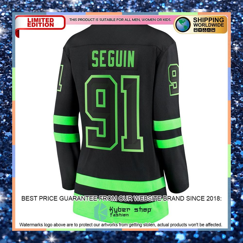 Tyler Seguin Dallas Stars Women's 2020-21 Alternate Premier Black Hockey Jersey 8 Tyler Seguin Dallas Stars Women's 2020-21 Alternate Premier Black Hockey Jersey word2