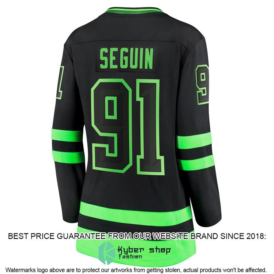Tyler Seguin Dallas Stars Women's 2020-21 Alternate Premier Black Hockey Jersey 3 Tyler Seguin Dallas Stars Women's 2020-21 Alternate Premier Black Hockey Jersey word2