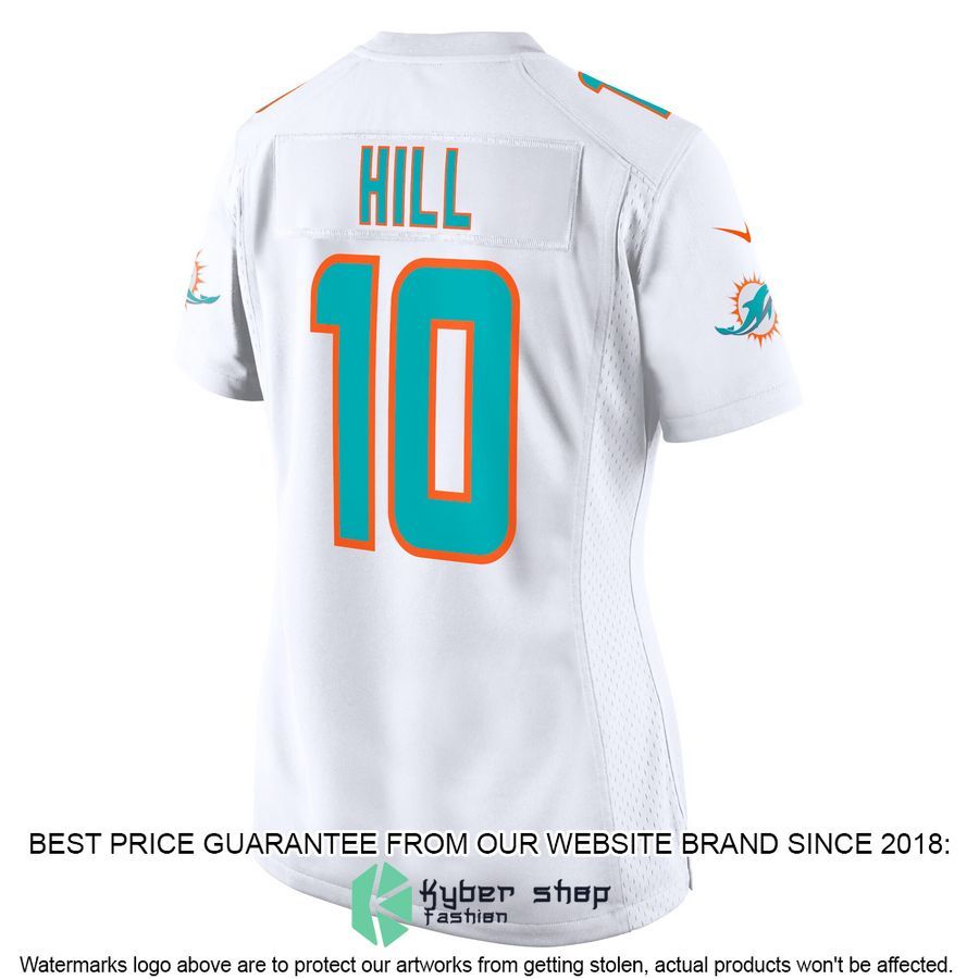 Tyreek Hill Miami Dolphins Women's White Football Jersey 3 Tyreek Hill Miami Dolphins Women's White Football Jersey word1