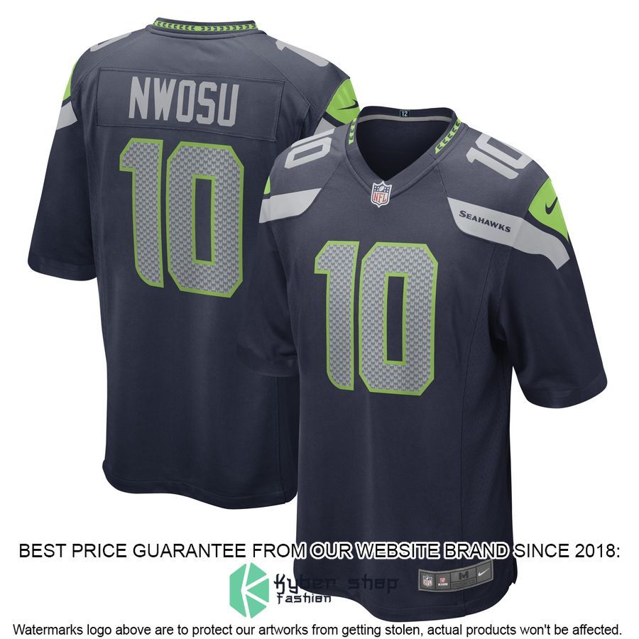 Uchenna Nwosu Seattle Seahawks College Navy Football Jersey