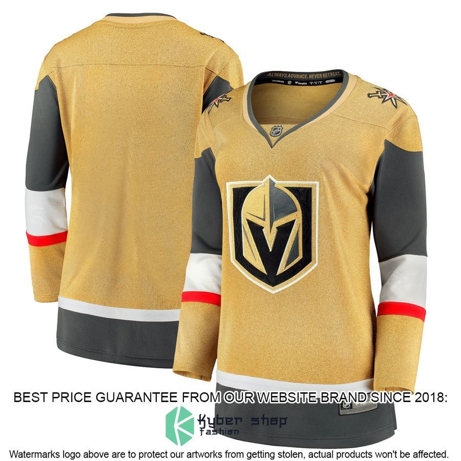 Vegas Golden Knights Women's 2020-21 Alternate Premier Gold Hockey Jersey