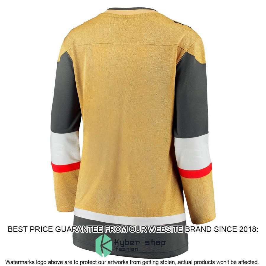Vegas Golden Knights Women's 2020-21 Alternate Premier Gold Hockey Jersey 3 Vegas Golden Knights Women's 2020-21 Alternate Premier Gold Hockey Jersey word2