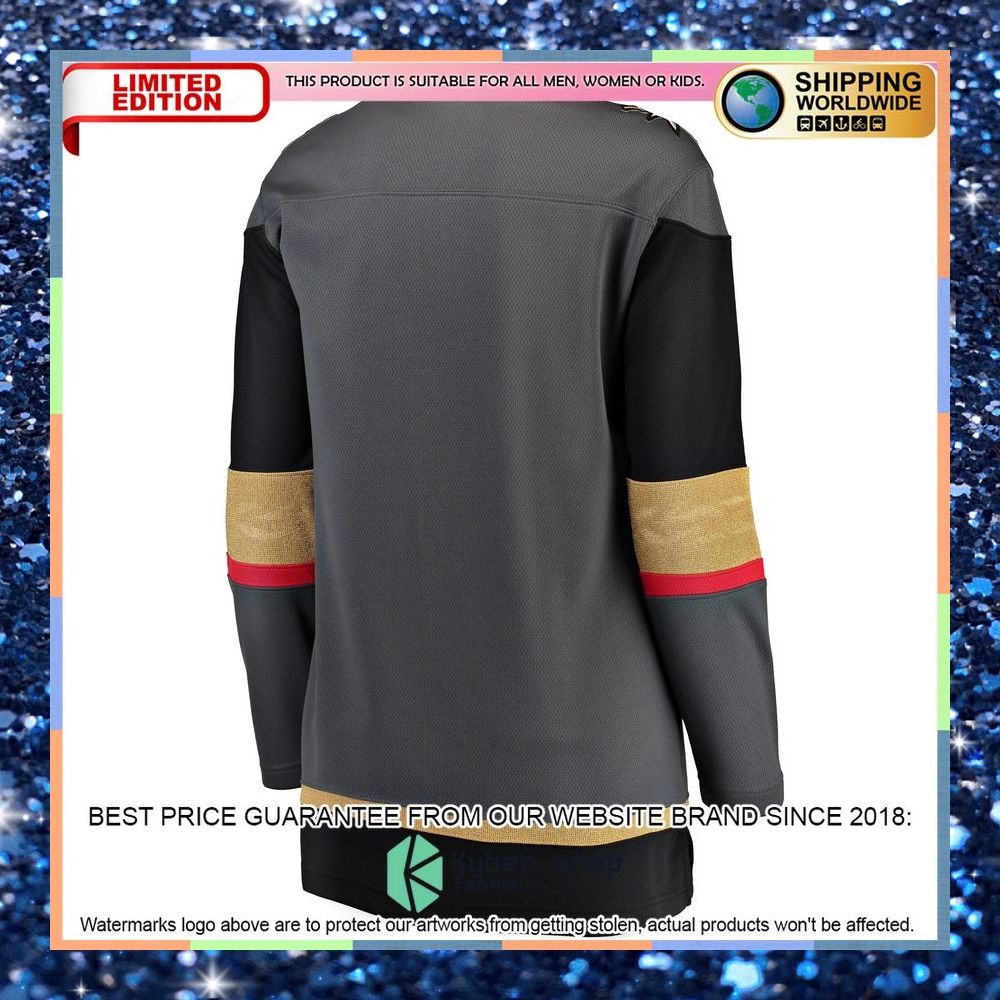 Vegas Golden Knights Women's Home Black Hockey Jersey 8 Vegas Golden Knights Women's Home Black Hockey Jersey word1
