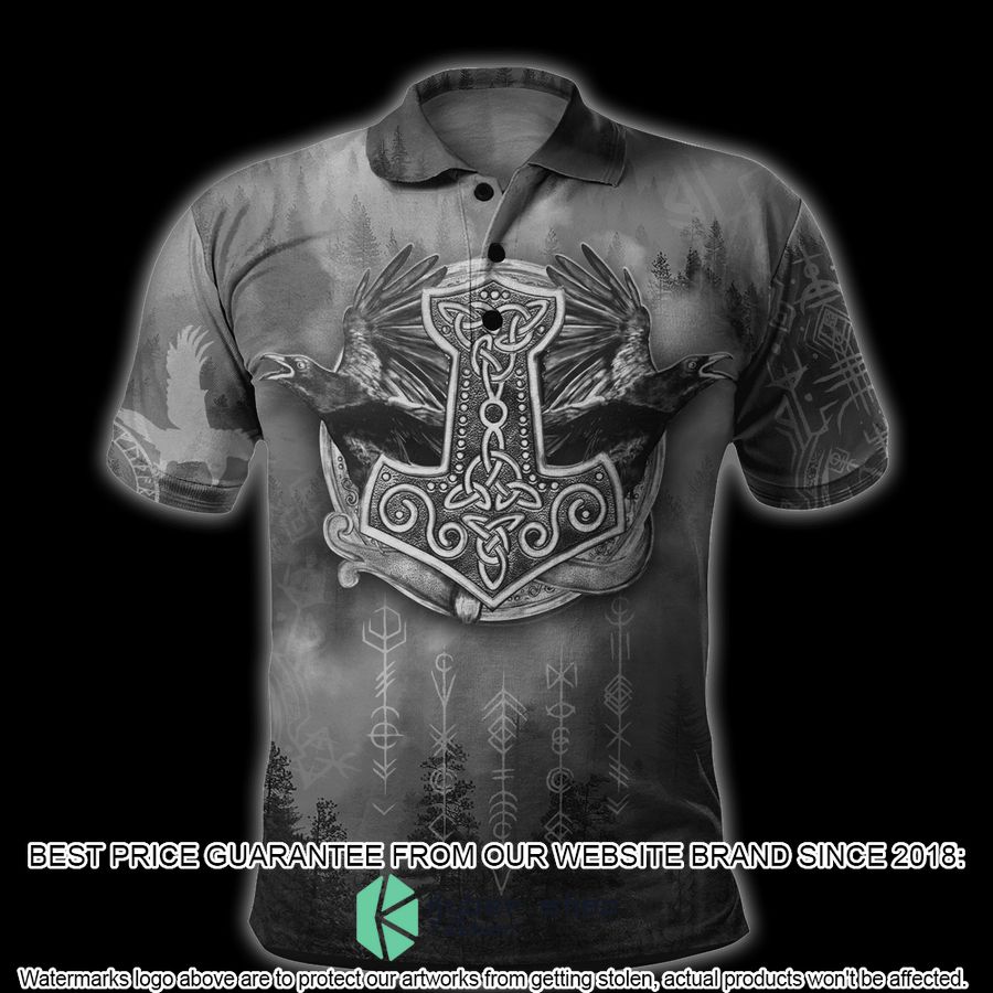 Viking Hammer Mjolnir Raven Forest Hooded Cloak 12 Viking Hammer Mjolnir Raven Forest Hooded Cloak word1