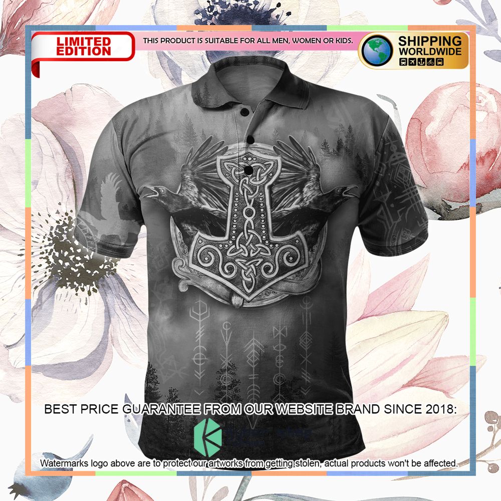 Viking Hammer Mjolnir Raven Forest Hooded Cloak 25 Viking Hammer Mjolnir Raven Forest Hooded Cloak word1