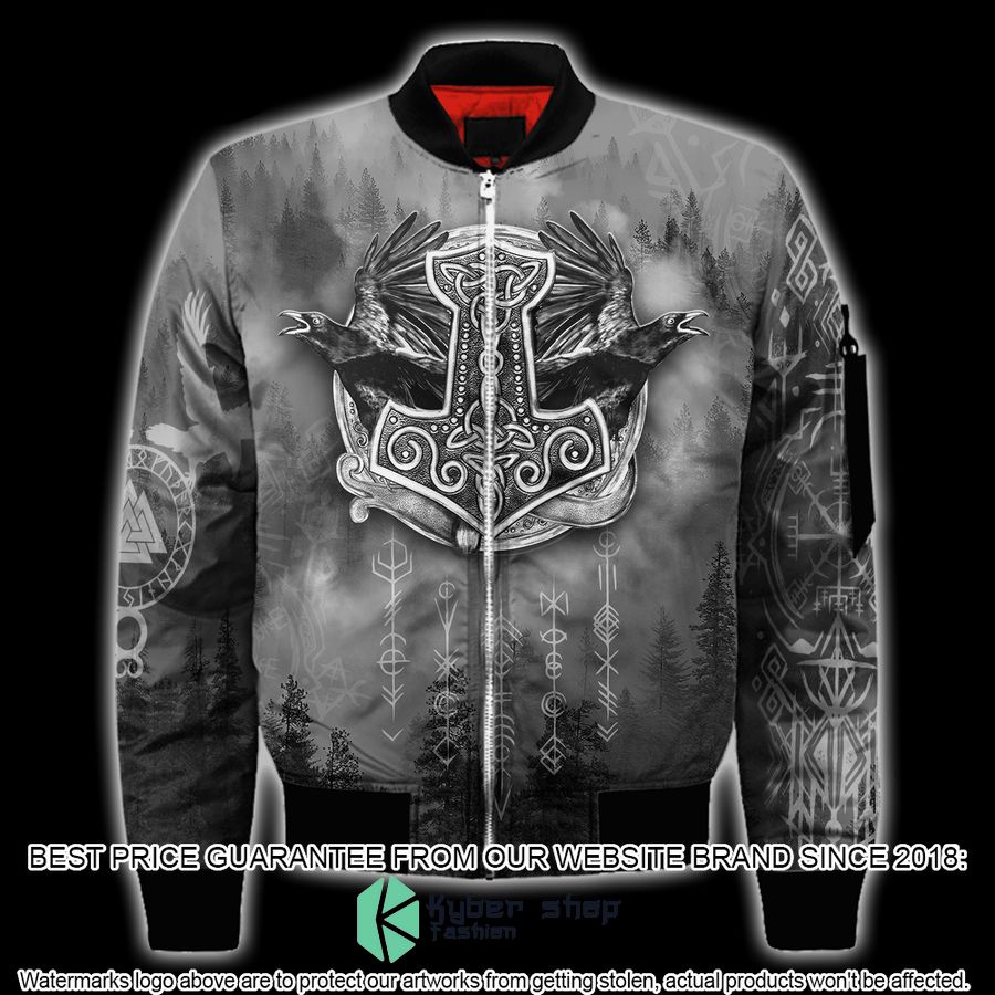 Viking Hammer Mjolnir Raven Forest Hooded Cloak 13 Viking Hammer Mjolnir Raven Forest Hooded Cloak word1
