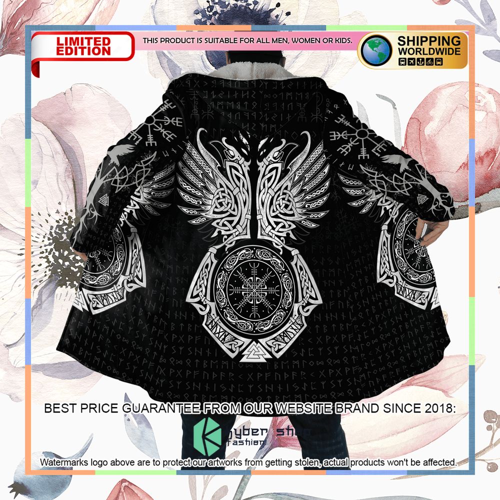 Viking Raven Of Odin Tattoo Hooded Cloak 22 Viking Raven Of Odin Tattoo Hooded Cloak word1