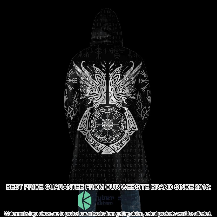 Viking Raven Of Odin Tattoo Hooded Cloak 5 Viking Raven Of Odin Tattoo Hooded Cloak word1