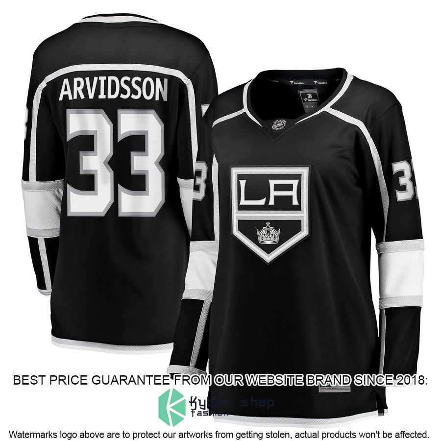 Viktor Arvidsson Los Angeles Kings Women's Black Hockey Jersey