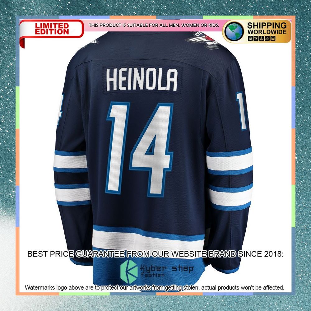 Ville Heinola Winnipeg Jets Navy Hockey Jersey 7 Ville Heinola Winnipeg Jets Navy Hockey Jersey word2