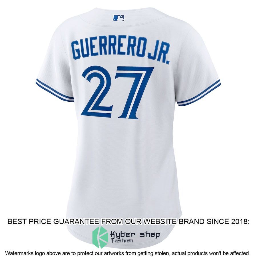 Vladimir Guerrero Jr Toronto Blue Jays Women Home Player White Baseball Jersey 3 Vladimir Guerrero Jr Toronto Blue Jays Women Home Player White Baseball Jersey word1