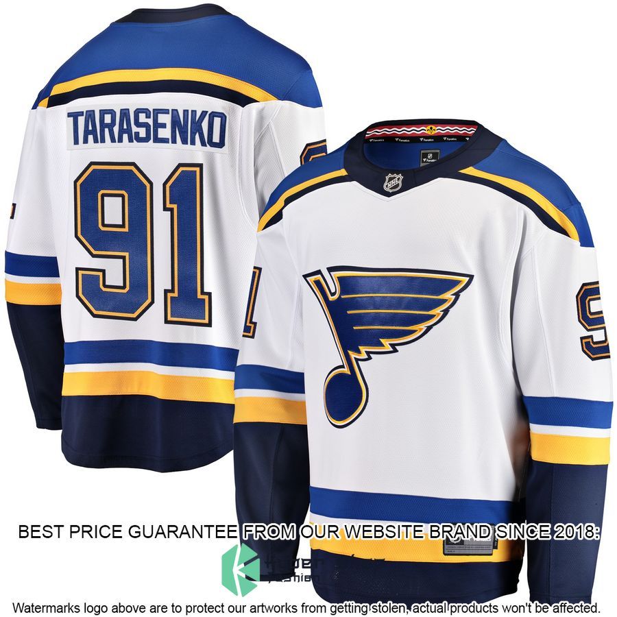 Vladimir Tarasenko St. Louis Blues Away Premier White Hockey Jersey