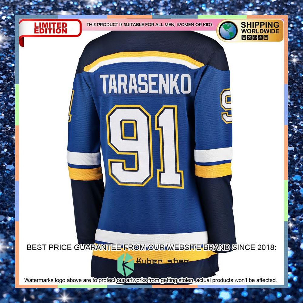 Vladimir Tarasenko St. Louis Blues Women's Home Royal Hockey Jersey 7 Vladimir Tarasenko St. Louis Blues Women's Home Royal Hockey Jersey word1