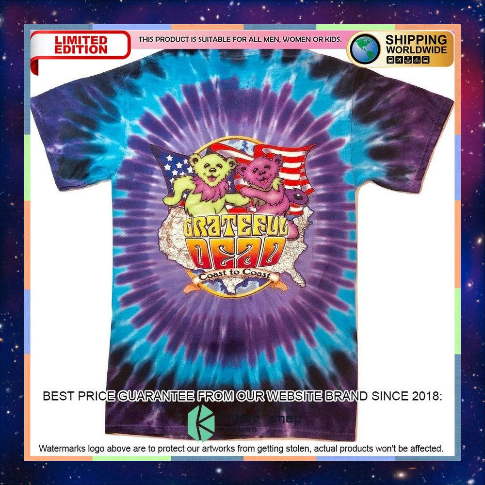 Walking Coast To Coast Tie Dye Shirt, Hoodie 6 Walking Coast To Coast Tie Dye Shirt, Hoodie word2