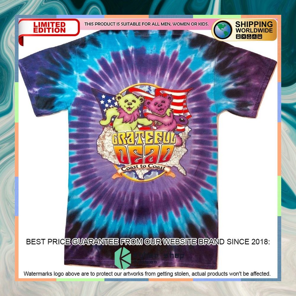 Walking Coast To Coast Tie Dye Shirt, Hoodie 9 Walking Coast To Coast Tie Dye Shirt, Hoodie word2