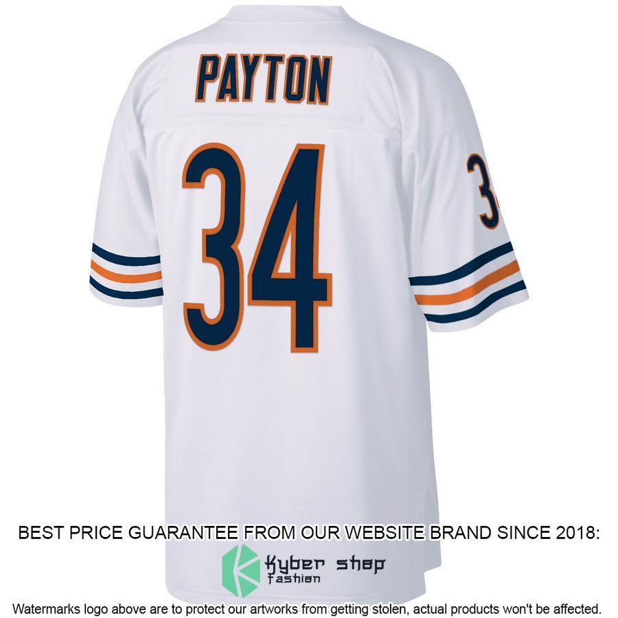 Walter Payton Chicago Bears Mitchell & Ness Legacy Replica White Football Jersey 3 Walter Payton Chicago Bears Mitchell & Ness Legacy Replica White Football Jersey word3
