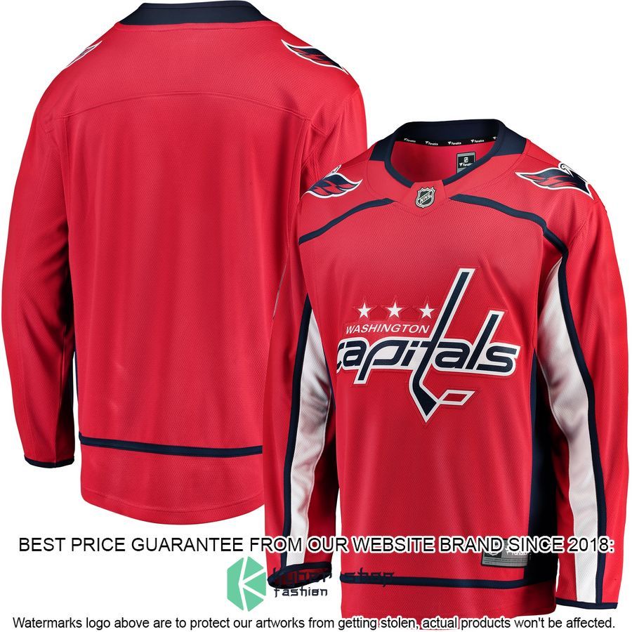 Washington Capitals Breakaway Home Red Hockey Jersey