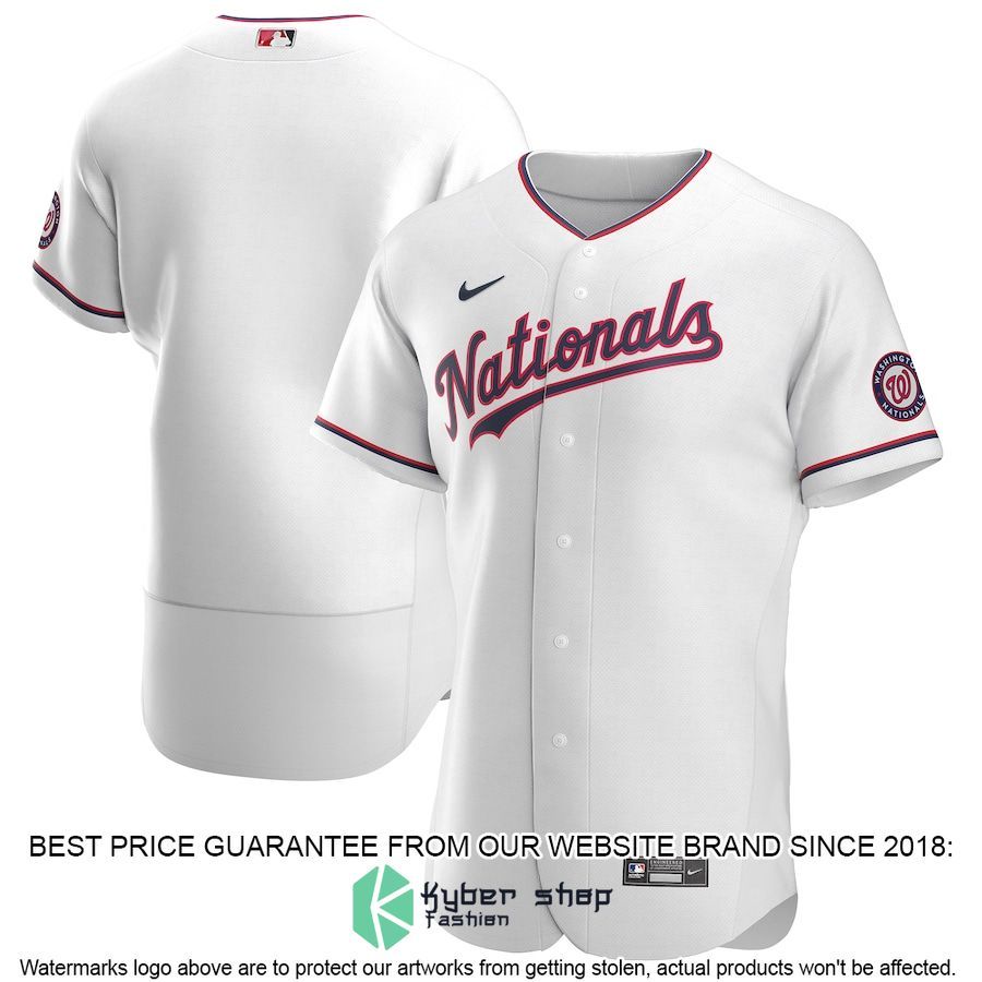 Washington Nationals Alternate Team White Baseball Jersey