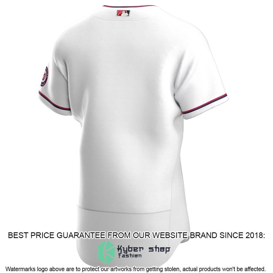 Washington Nationals Alternate Team White Baseball Jersey 3 Washington Nationals Alternate Team White Baseball Jersey word2