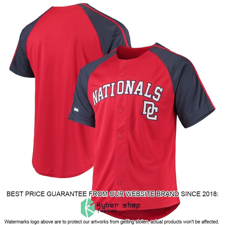 Washington Nationals Stitches Red Baseball Jersey