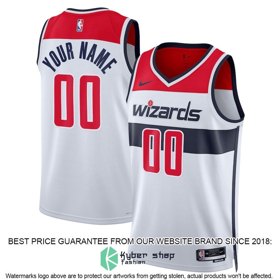 Washington Wizards Nike Unisex 2022-23 Custom White Basketball Jersey
