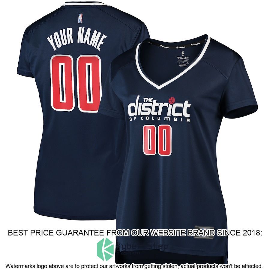 Washington Wizards Women's Custom Navy Basketball Jersey