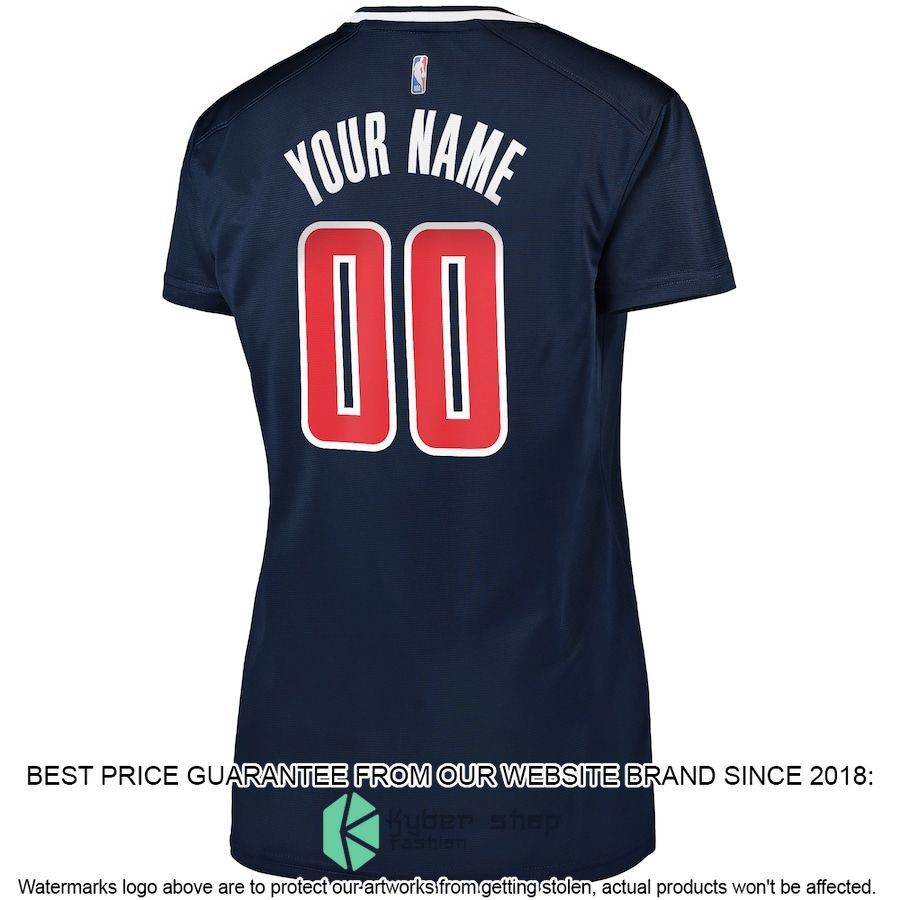 Washington Wizards Women's Custom Navy Basketball Jersey 3 Washington Wizards Women's Custom Navy Basketball Jersey word1