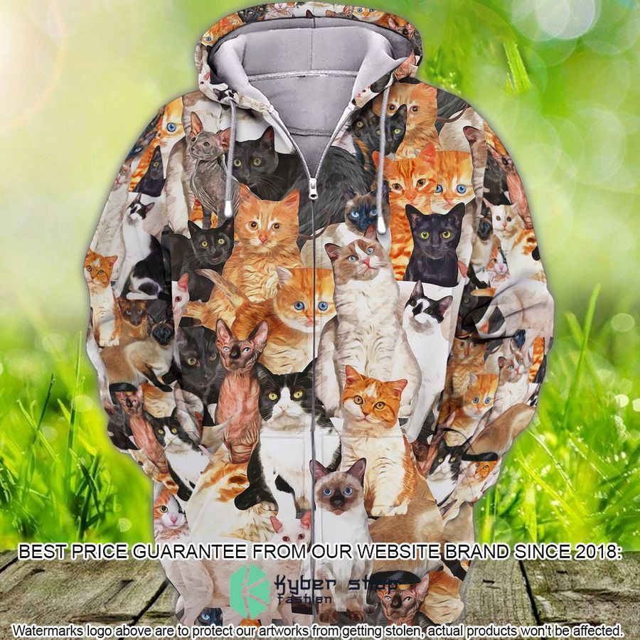 Watercolor Cats Kitten Shirt, Hoodie
