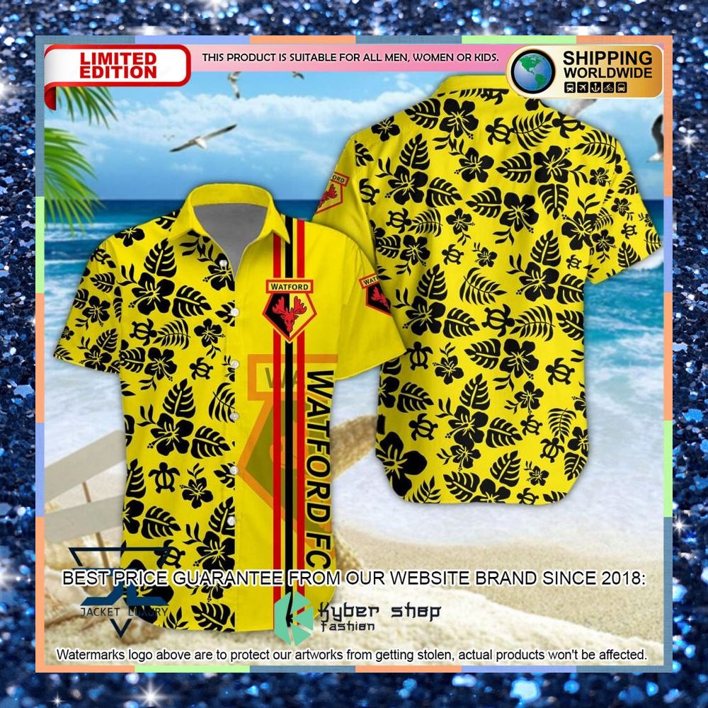 Watford Hawaiian Shirt, Shorts 3 Watford Hawaiian Shirt, Shorts word2