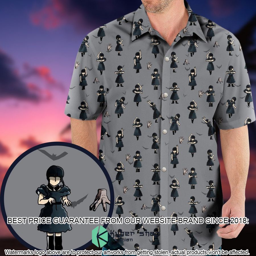 Wednesday Dance Pattern Hawaiian Shirt