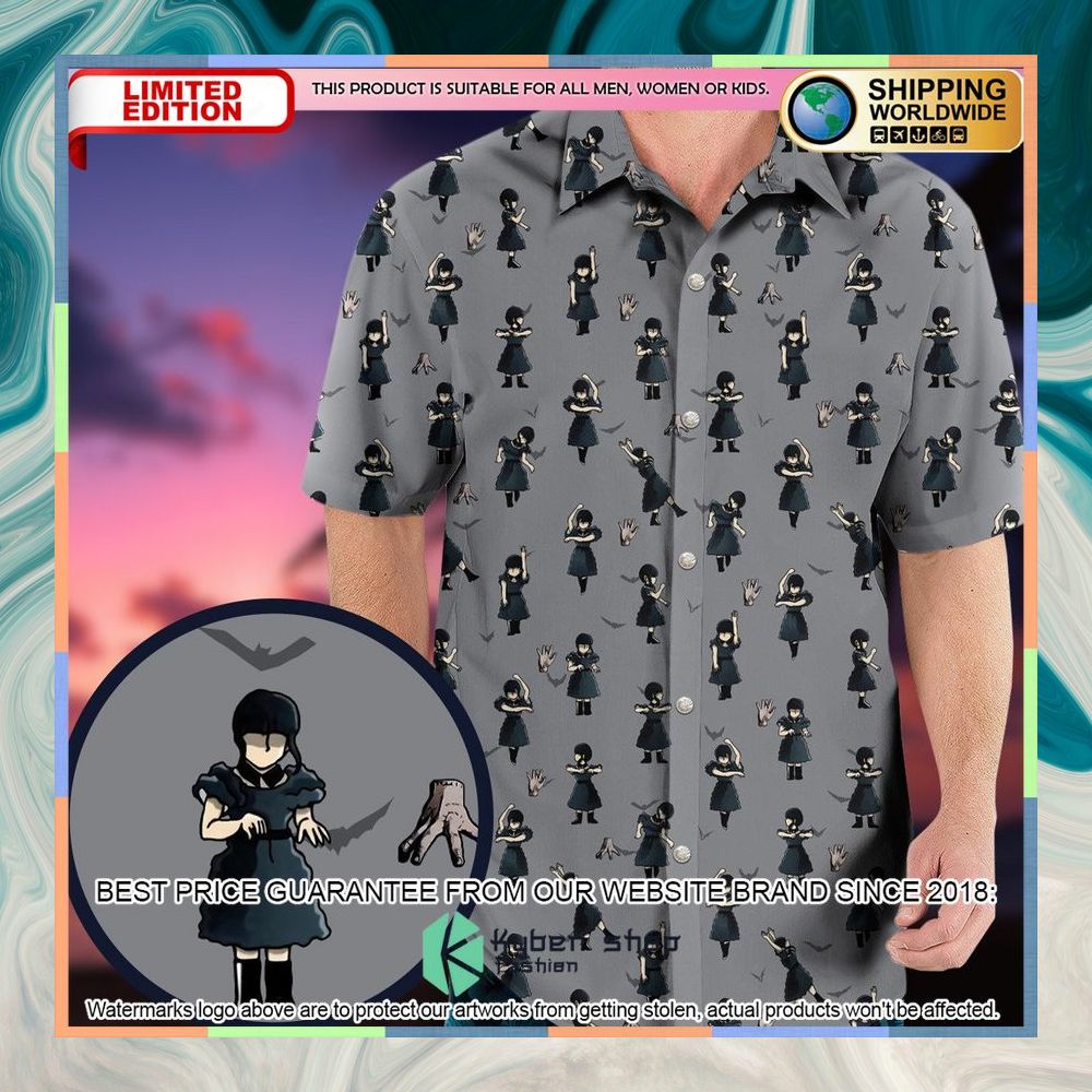 Wednesday Dance Pattern Hawaiian Shirt 5 Wednesday Dance Pattern Hawaiian Shirt word2