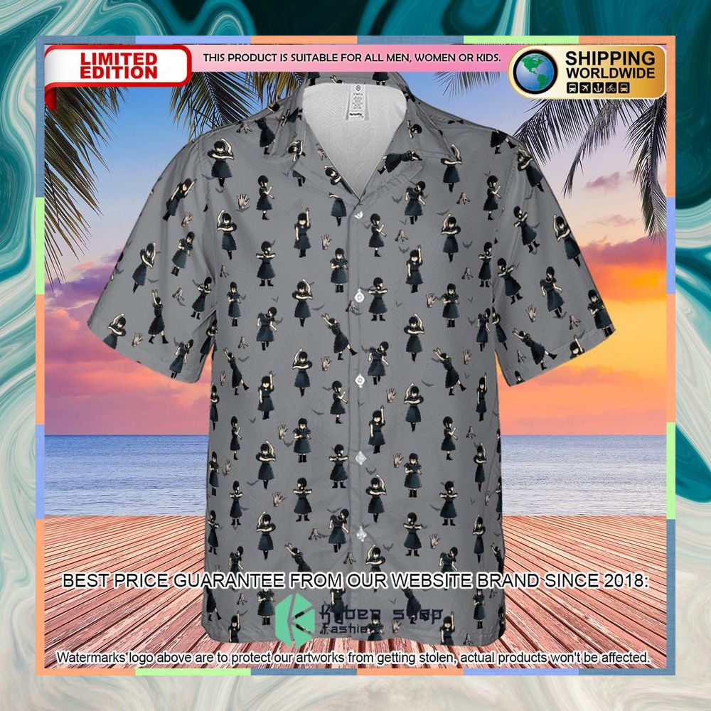 Wednesday Dance Pattern Hawaiian Shirt 6 Wednesday Dance Pattern Hawaiian Shirt word2
