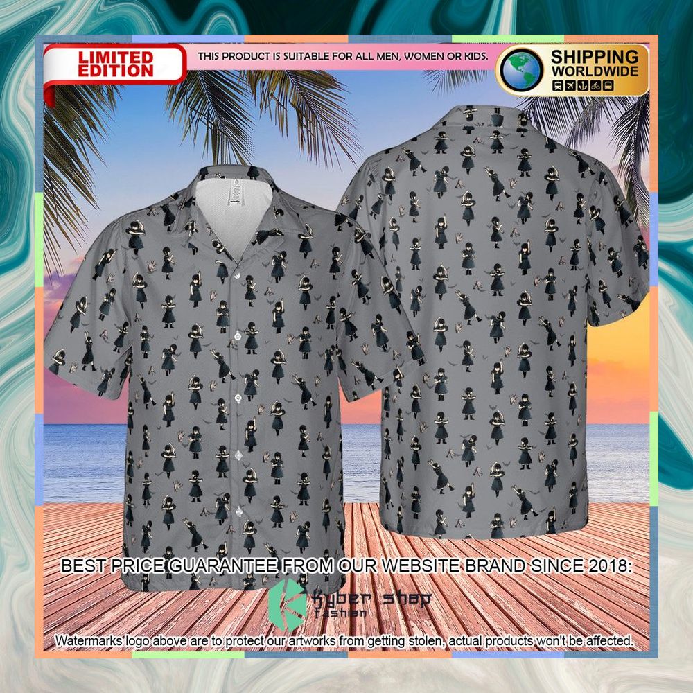 Wednesday Dance Pattern Hawaiian Shirt 8 Wednesday Dance Pattern Hawaiian Shirt word2