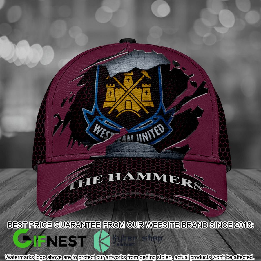 West Ham United The Hammers Cap word3