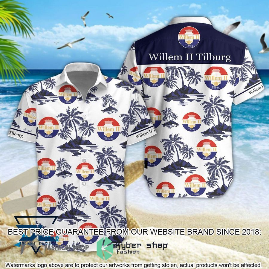 Willem II Tilburg Hawaiian Shirt, Shorts