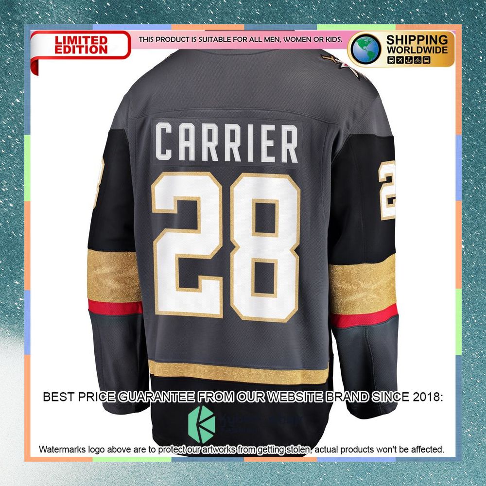 William Carrier Vegas Golden Knights Black Hockey Jersey 7 William Carrier Vegas Golden Knights Black Hockey Jersey word1