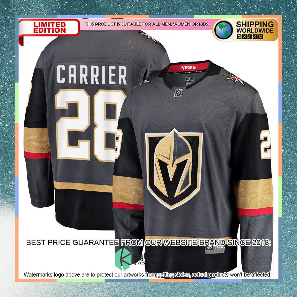 William Carrier Vegas Golden Knights Black Hockey Jersey 8 William Carrier Vegas Golden Knights Black Hockey Jersey word1