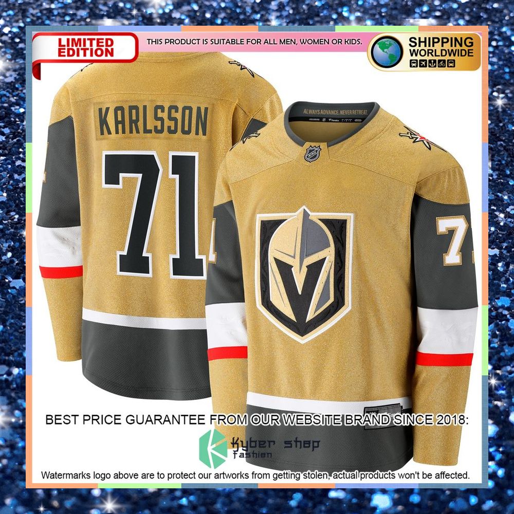 William Karlsson Vegas Golden Knights 2020-21 Alternate Premier Gold Hockey Jersey 9 William Karlsson Vegas Golden Knights 2020-21 Alternate Premier Gold Hockey Jersey word1