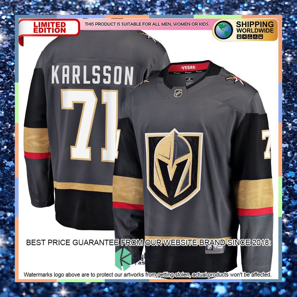 William Karlsson Vegas Golden Knights Home Premier Gray Hockey Jersey 6 William Karlsson Vegas Golden Knights Home Premier Gray Hockey Jersey word1
