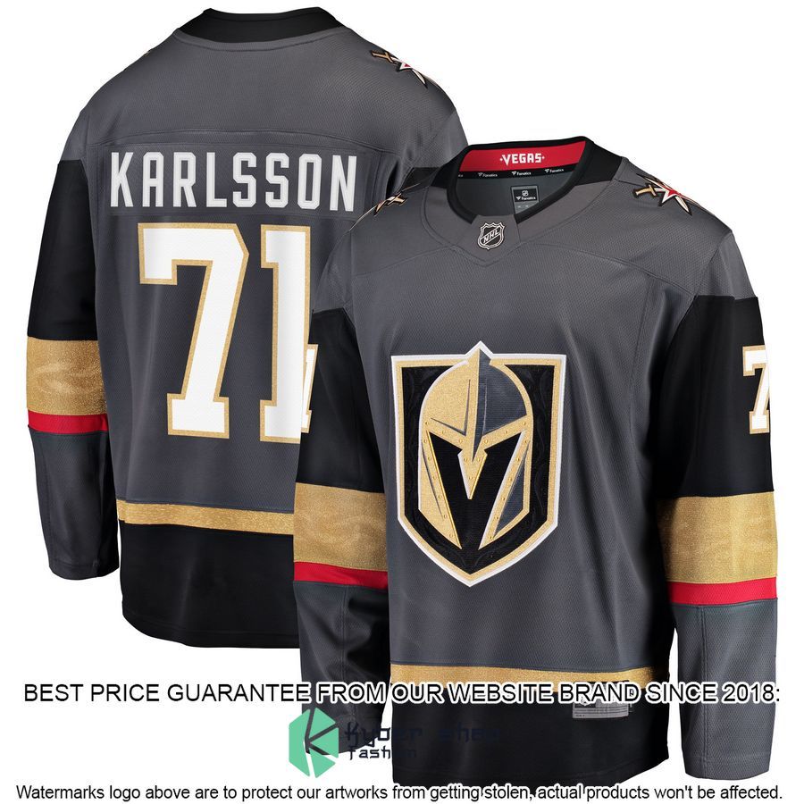 William Karlsson Vegas Golden Knights Home Premier Gray Hockey Jersey 4 William Karlsson Vegas Golden Knights Home Premier Gray Hockey Jersey word1