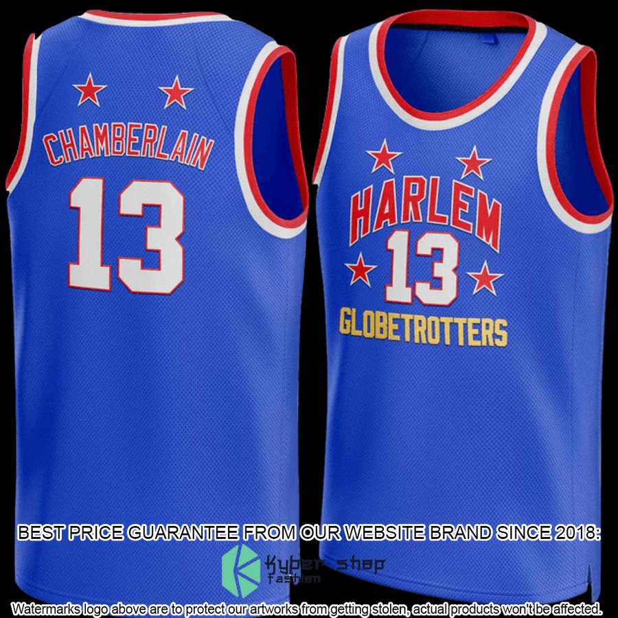 Wilt Chamberlain Harlem Globetrotters Basketball Jersey