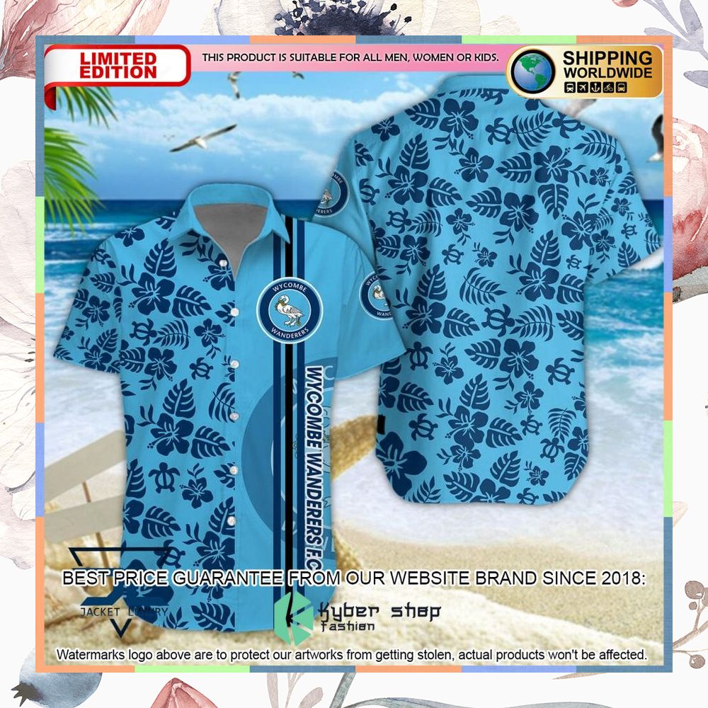 Wycombe Wanderers F.C Hawaiian Shirt, Shorts 5 Wycombe Wanderers F.C Hawaiian Shirt, Shorts word3