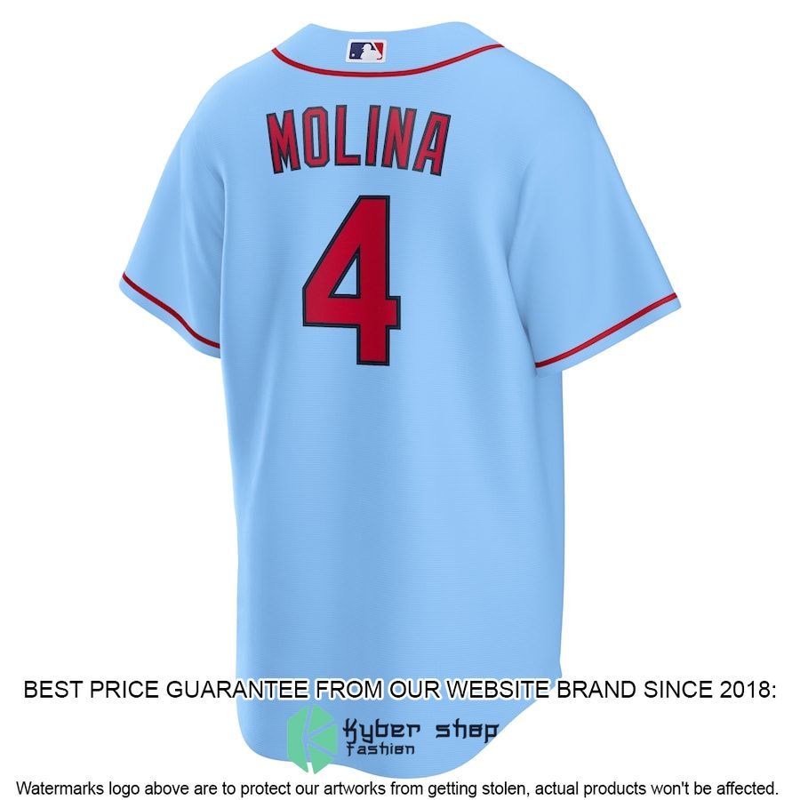 Yadier Molina St Louis Cardinals Alternate Player Name Light Blue Baseball Jersey 3 Yadier Molina St Louis Cardinals Alternate Player Name Light Blue Baseball Jersey word2
