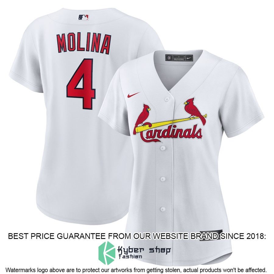 Yadier Molina St Louis Cardinals Women Home Player White Baseball Jersey