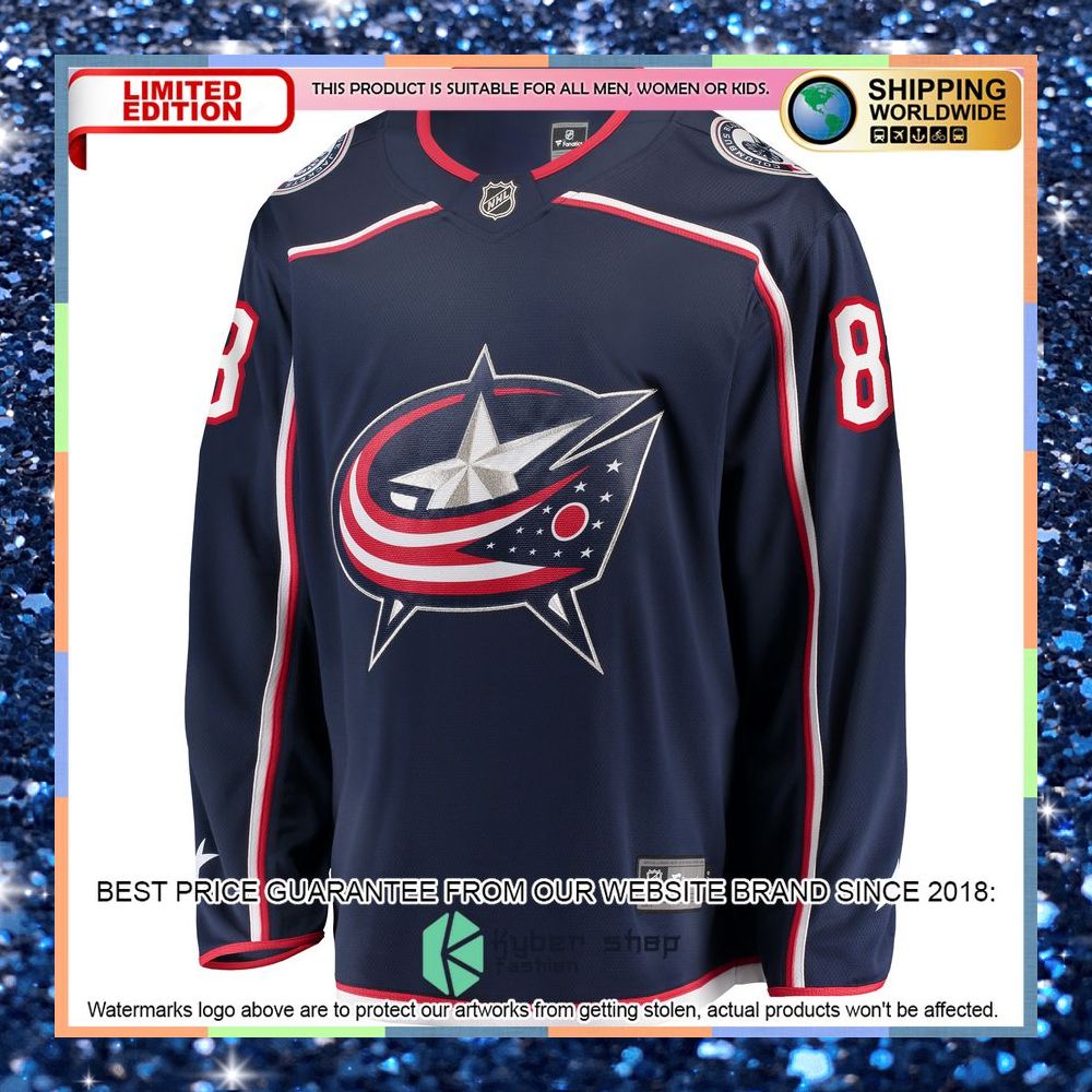 Zach Werenski Columbus Blue Jackets Home Premier Navy Hockey Jersey 6 Zach Werenski Columbus Blue Jackets Home Premier Navy Hockey Jersey word1