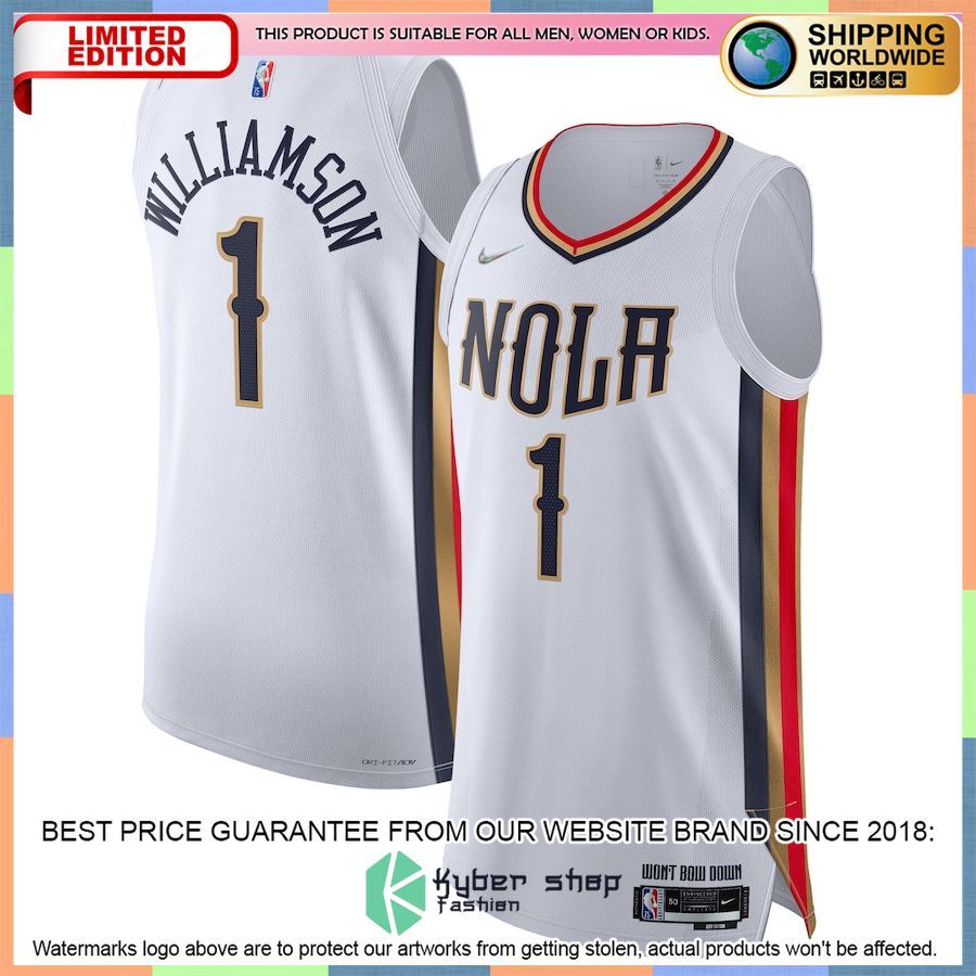 Zion Williamson New Orleans Pelicans Nike 2021-22 White Basketball Jersey