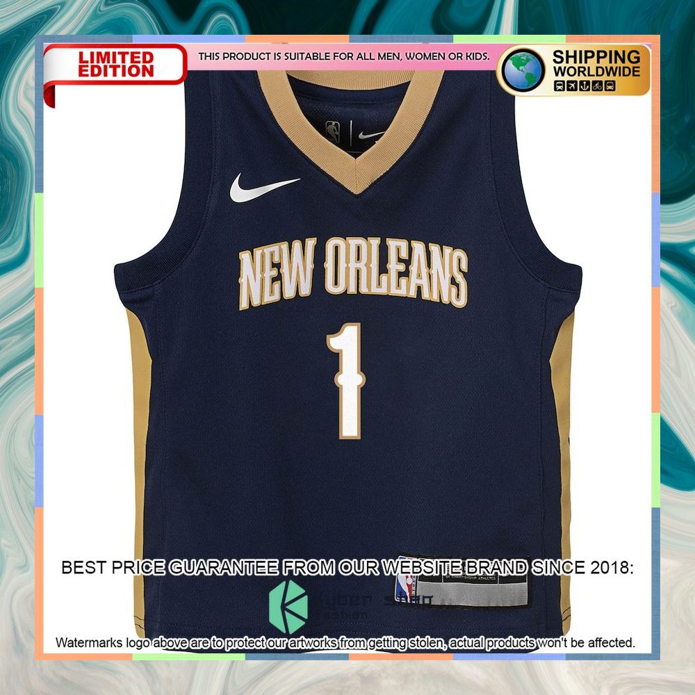 Zion Williamson New Orleans Pelicans Nike Toddler Navy Basketball Jersey 5 Zion Williamson New Orleans Pelicans Nike Toddler Navy Basketball Jersey word3